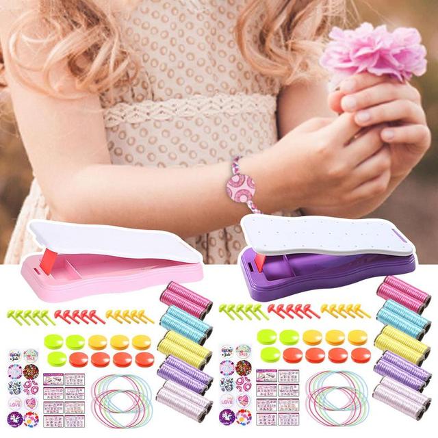 Girls Bracelet Making Kit DIY Craft Arts Christmas Gift For Kids